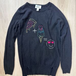 Autumn cashmere girls black sweater, size 12